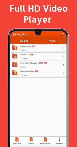 SX Video Player : All files supported video player 3 تصوير الشاشة