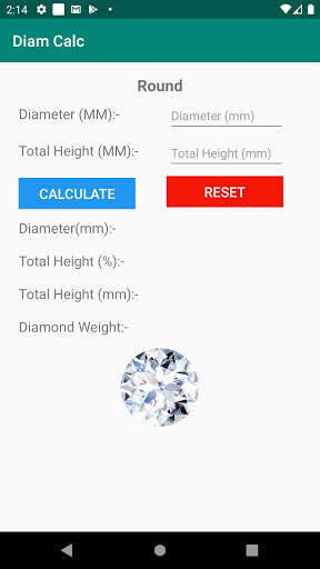 Diam Calc Lite - Diamond Calculator Recut App Free screenshot 2