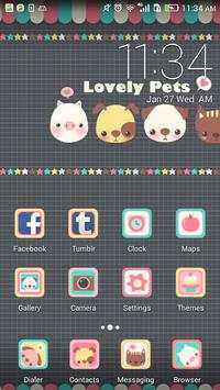 Lovely pets theme ABC launcher screenshot 1