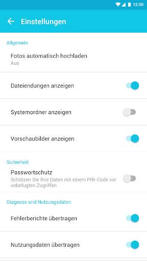 IONOS HiDrive screenshot 6