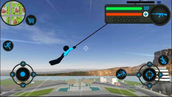 US Police Stickman Rope Hero Gangstar OfRoad Crime screenshot 3