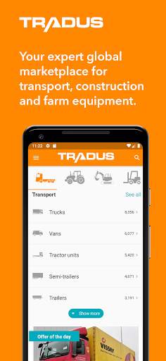 Tradus - Heavy Machinery Marketplace screenshot 1
