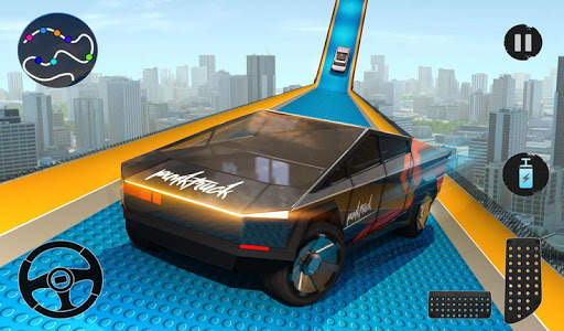 Ev Truck Stunt Race Car Games screenshot 9
