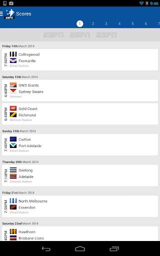 AFL Live Scores - Footy Now screenshot 6