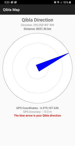 Qibla Map स्क्रीनशॉट 3
