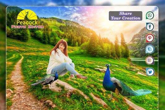 Peacock Photo Editor : Photo Frame 5 تصوير الشاشة