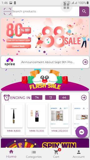 Spree: Myanmar Online Shopping screenshot 1