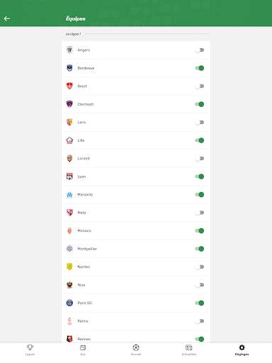 TorAlarm - Scores de football screenshot 16