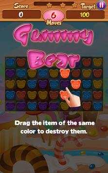 Gummy Bear Crush Match screenshot 1
