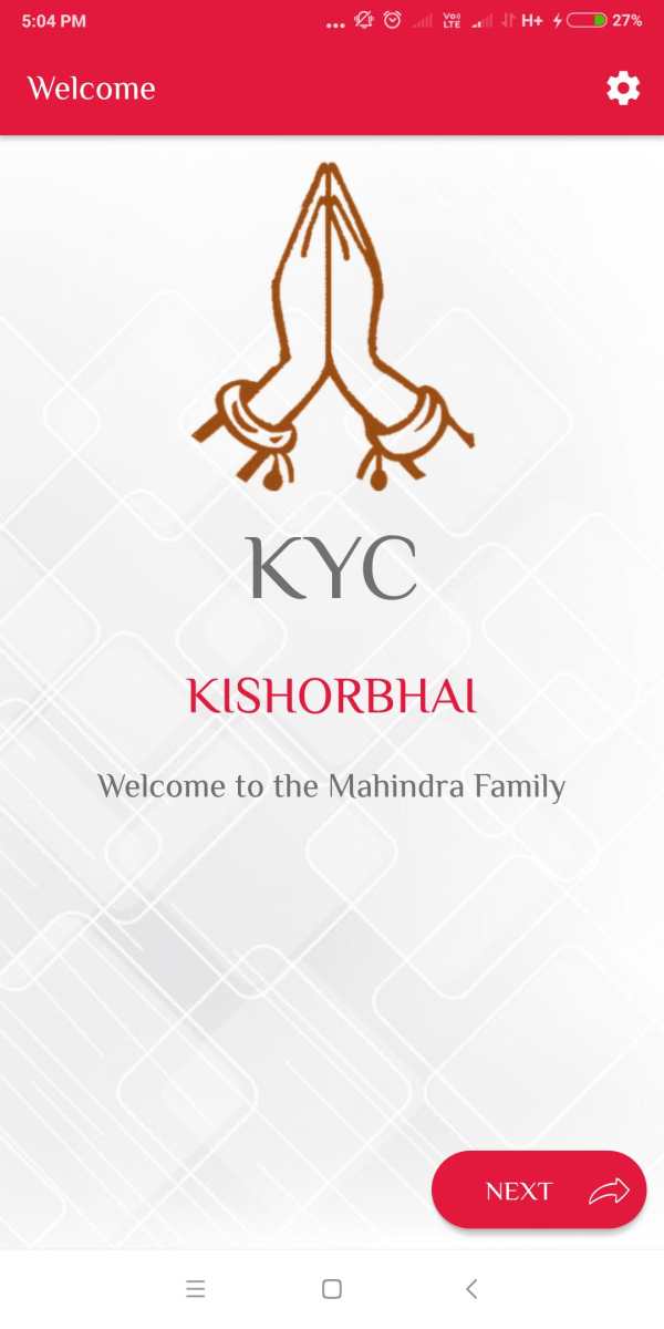Mahindra eKYC screenshot 2