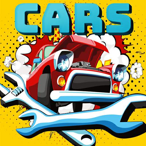 Racing red car and truck 1