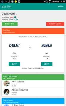 CrickBet - for Cricket Lovers screenshot 5