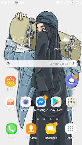 Cute Muslimah Cartoon Wallpaper Offline screenshot 5