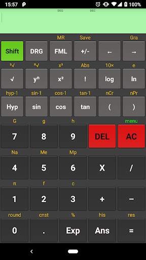 Scientific calculator Kal screenshot 1