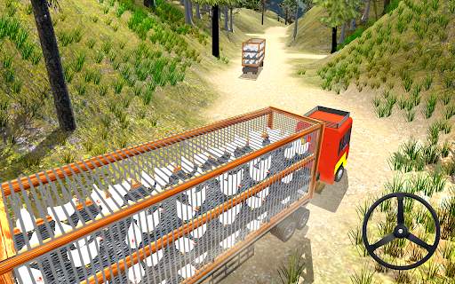 Chicken Poultry Truck Driving Game screenshot 4