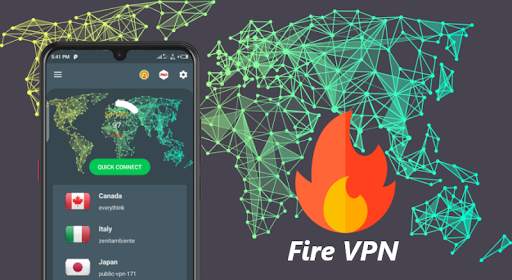 Fire VPN Location Changer - Free Unlimited VPN screenshot 1