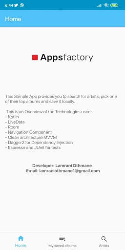 Music App screenshot 1