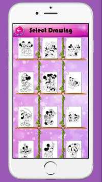 Mickey and Minnie Mouse Coloring Game For Children screenshot 2