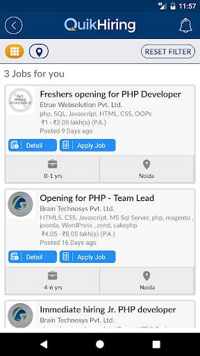 QuikHiring Job Search Video CV скриншот 3