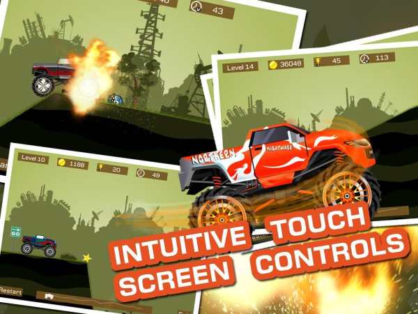 Mad Truck 2 -- physics monster truck hit zombie screenshot 9