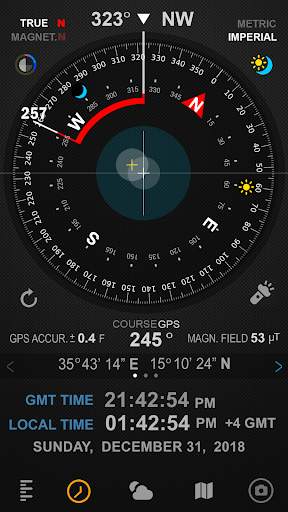 Compass 54 (All-in-One GPS, Weather, Map, Camera) screenshot 3