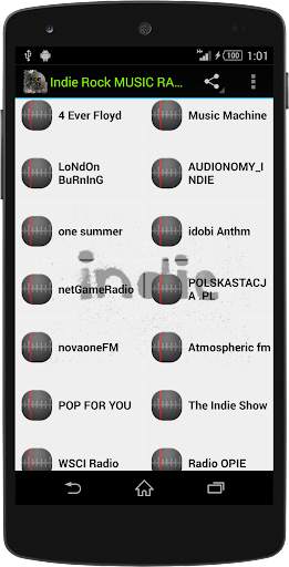 Indie Rock MUSIC RADIO स्क्रीनशॉट 1