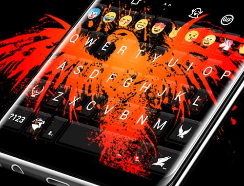 Eagle Bird Keyboard Theme for Cute Emoji Keyboard screenshot 5