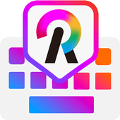 ikon Rainbowkey Keyboard - Emoji Lucu,Stiker,Tema,Gif