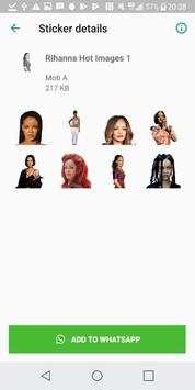 Rihanna Stickers for WhatsApp - WAStickerApps screenshot 2