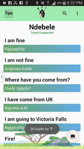 Ndebele Travel Companion screenshot 5