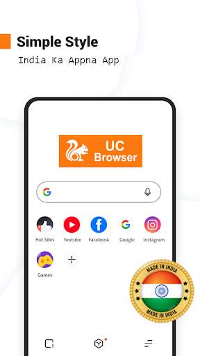 U Browser : Indian Browser, U Mini browser screenshot 1