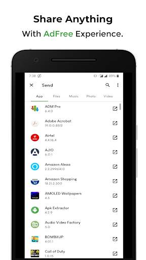 XenonShare: Fast Free, NoAds & Secure file sharing screenshot 2