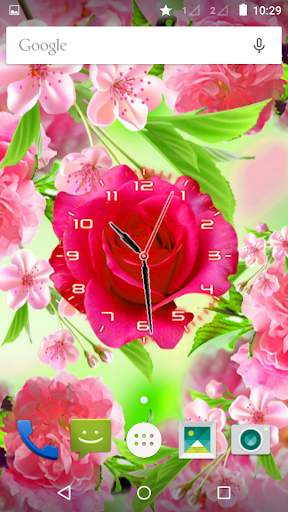 Rose Flower Clock screenshot 3