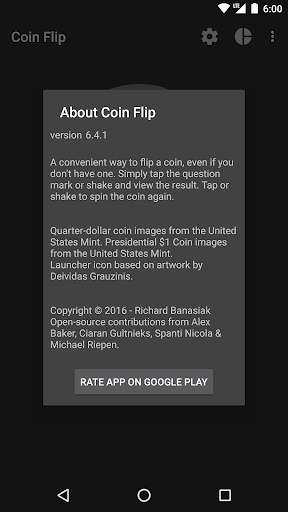 Simple Coin Flip (Phone Wear) screenshot 5