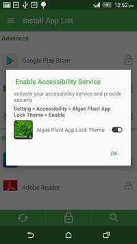 Algae Plant App Lock Theme screenshot 3