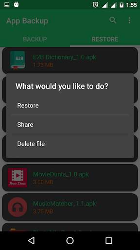App Backup & Restore-Share APK screenshot 5