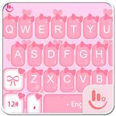 Cute Pink Bow Keyboard Theme 6.6.5.2019