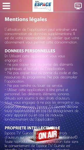 ESPACE FM GUINEE screenshot 4