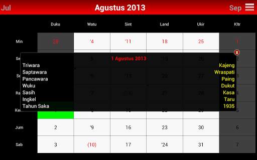 Kalender Bali screenshot 15