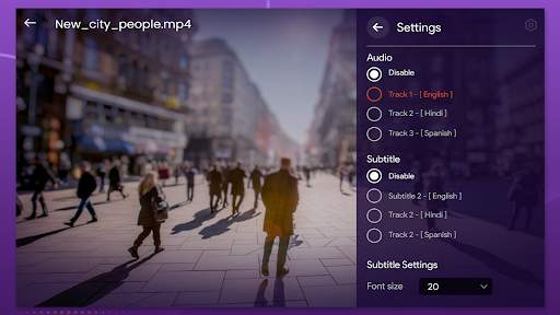 Purple Video Player screenshot 4
