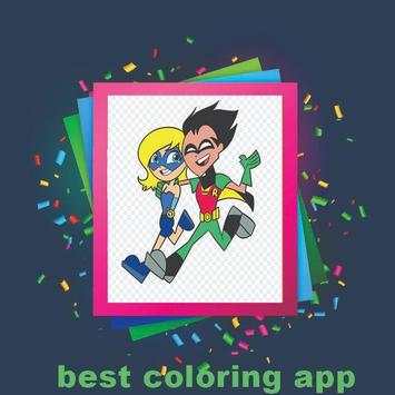 Teen Titans  Coloring Book screenshot 2