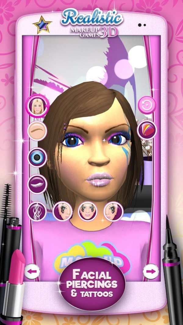 Realistic MakeUp Games 3D screenshot 5