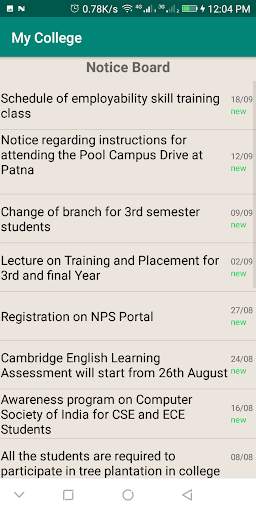 My College screenshot 2