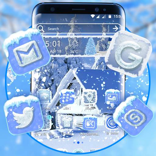 Ice Snow Launcher Theme 4.1