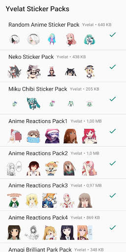 Anime Stickers per WhatsApp - by Yvelat screenshot 8