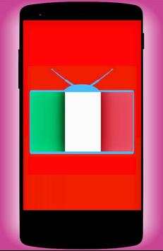 Italian TV - Italian Online TV broadcast channel स्क्रीनशॉट 1