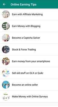 Earn Money Online - Online Earning Tips & Ticks स्क्रीनशॉट 2