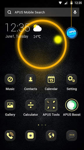 Solar Hola APUS Launcher theme screenshot 1