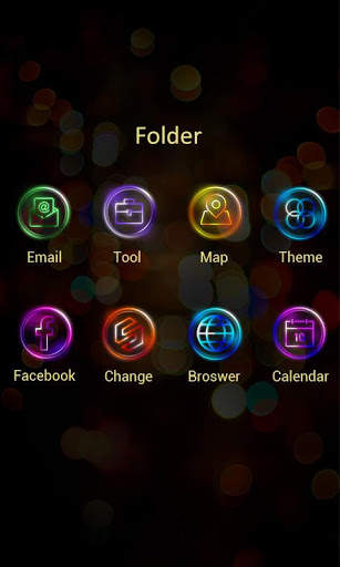 Neons GO Launcher Theme screenshot 4