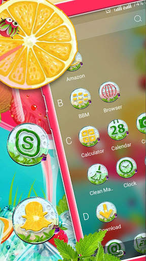 Summer Cocktail Ice Launcher Theme screenshot 3